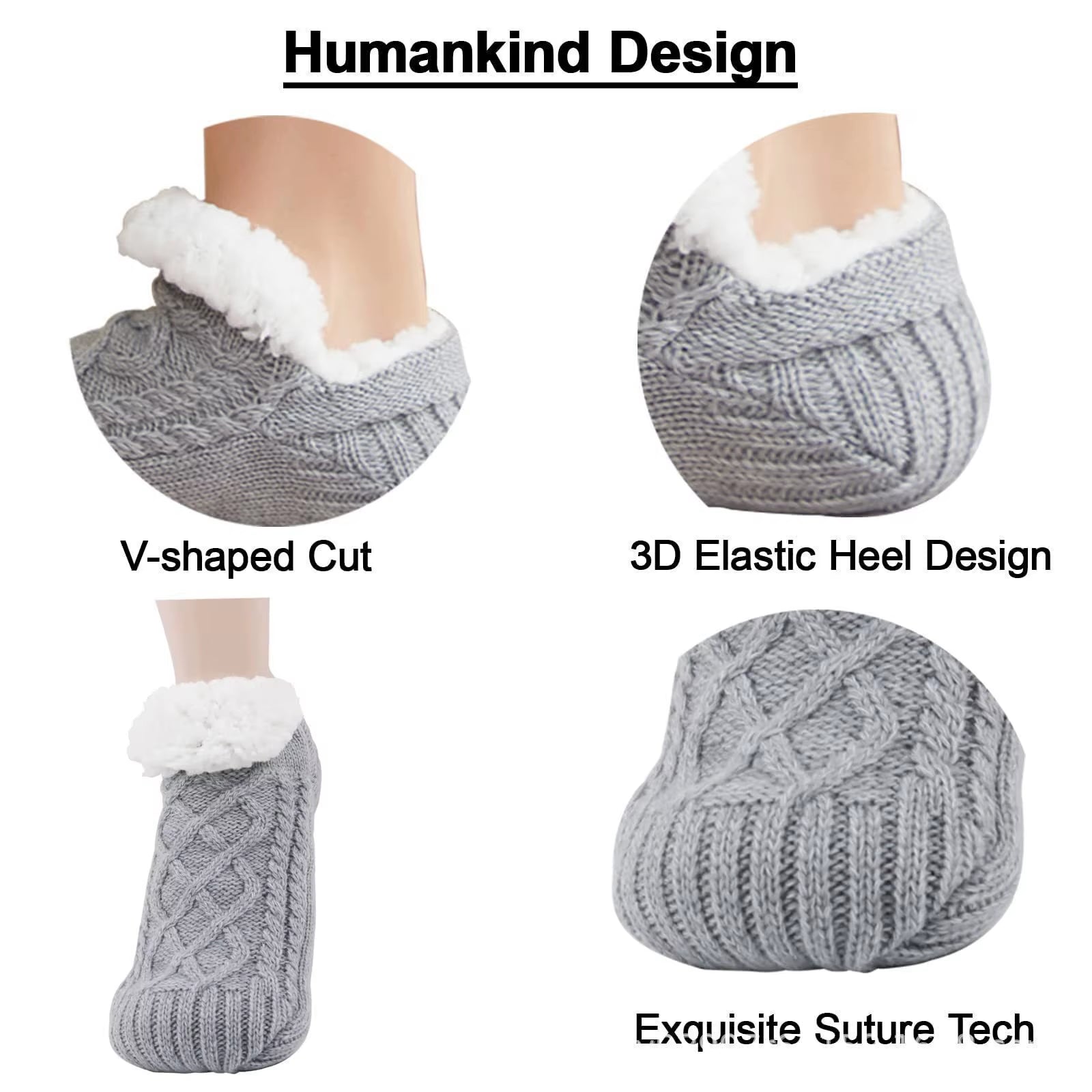 Thickened Thermal Women Mens Slipper Socks New Winter Warm Short Cotton Home Sleeping Soft Non Slip Grip Fuzzy Floor Sock Fluffy