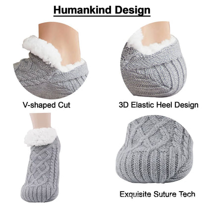 Thickened Thermal Women Mens Slipper Socks New Winter Warm Short Cotton Home Sleeping Soft Non Slip Grip Fuzzy Floor Sock Fluffy